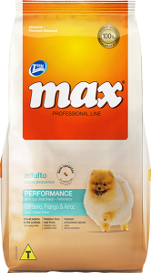 Max Professional Line Performance RaÃ§as Pequenas Cordeiro,Frango e Arroz