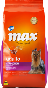 Ração Max Premium Especial Adultos Strogonoff Carne ao molho